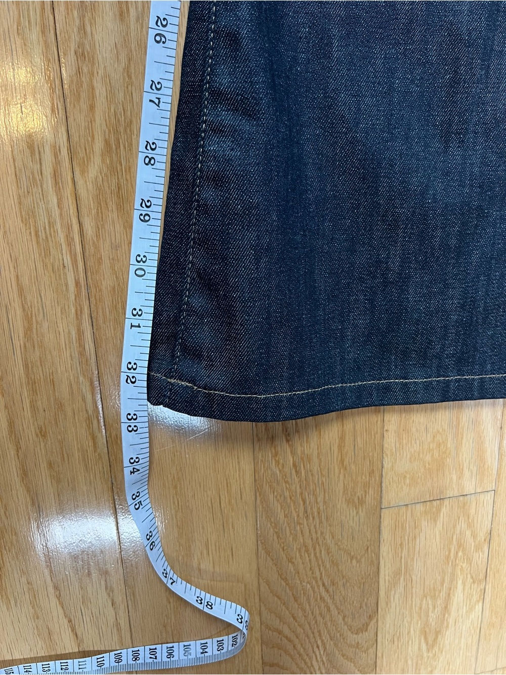 DL1961 Holloway Flare Jumpsuit with Indigo Coated Denim in Size 26 - Picture 10 of 16